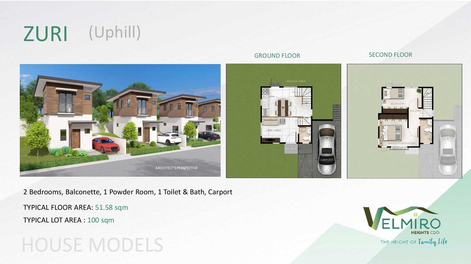 Velmiro Heights Agusan House Model Zuri Uphill web GMC
