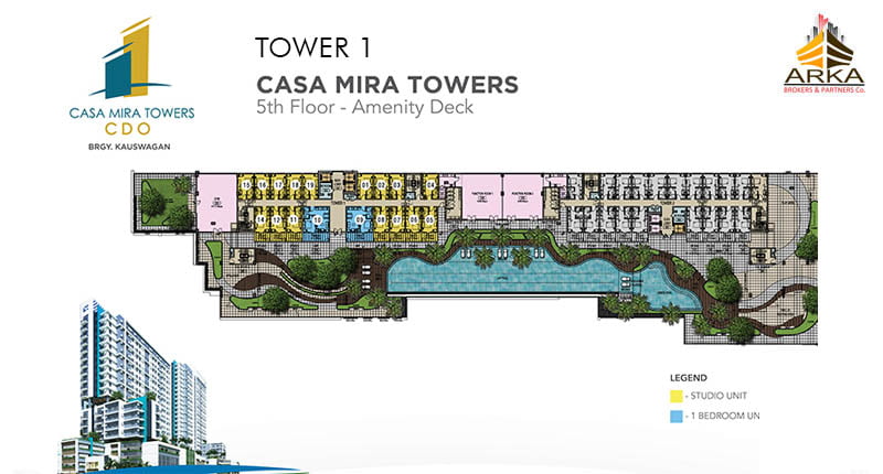 Casa Mira Tower 1 CDO GMC 5th Floor Plan